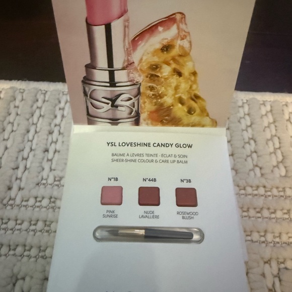 YSL Loveshine Candy Glow Lip Balm sample cards - Picture 1 of 4